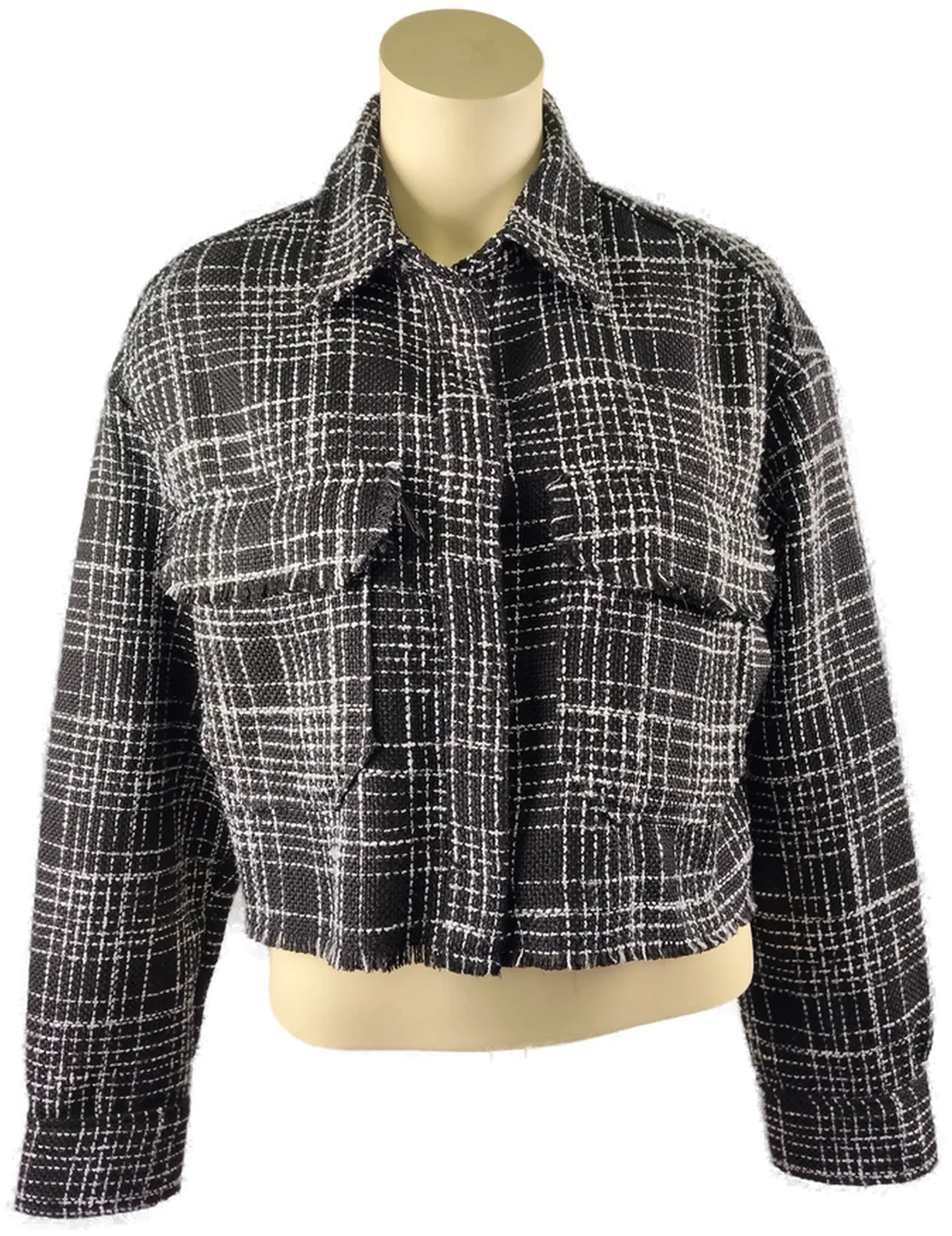 H&M Damenblazer Mit Top Schwarz-Weiß | Retro-Chic – Bild 2