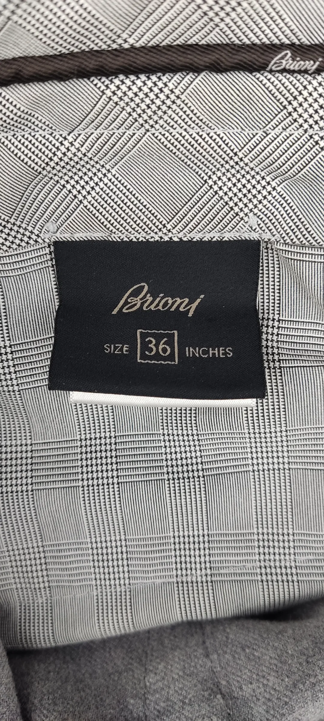 Brioni Herren Hose grau Gr. 36 – Bild 6