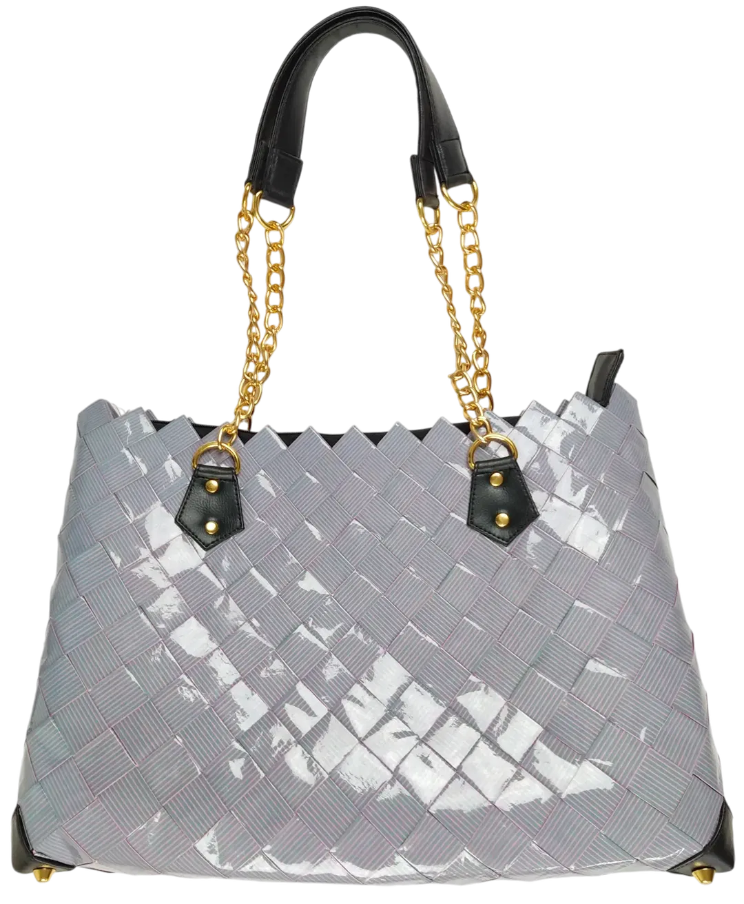 Rebagz Upcycling Damen Shopper, grau  - Bild 1