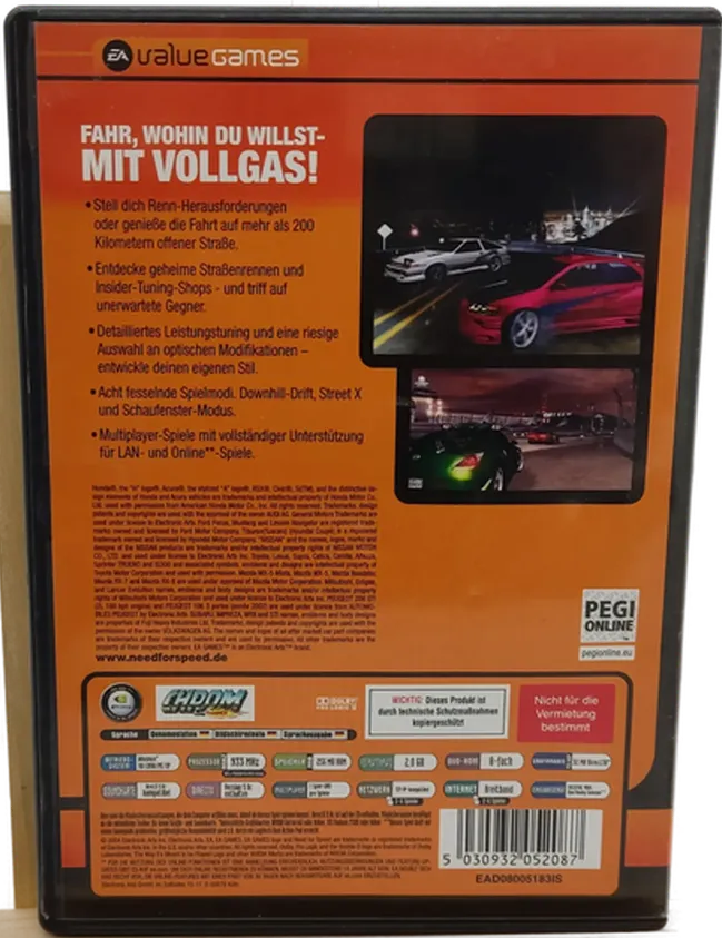 PC Game DVD-ROM Need for Speed Underground 2 – Bild 2