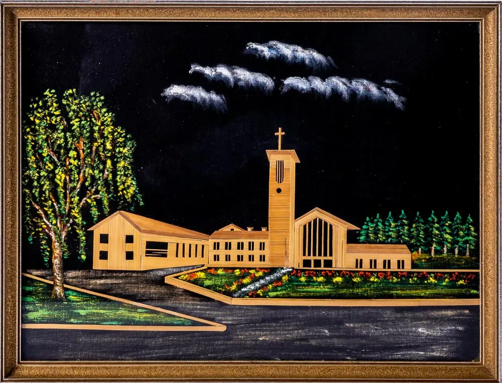 Intarsienmalerei Holzmalerei Kirche - Max Edler von Rambach - Bild 4