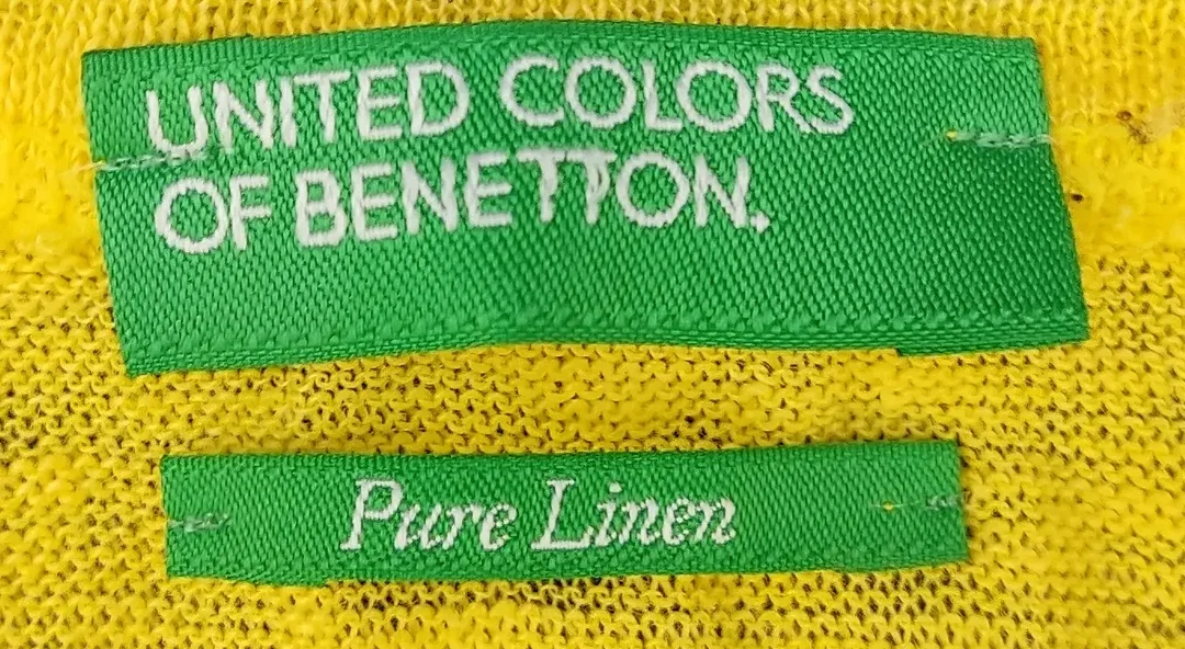 United Colors of Benetton Kindertop gelb/weiß Gr. XS/ECH – Bild 3