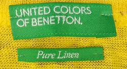 United Colors of Benetton Kindertop gelb/weiß Gr. XS/ECH - Bild 3