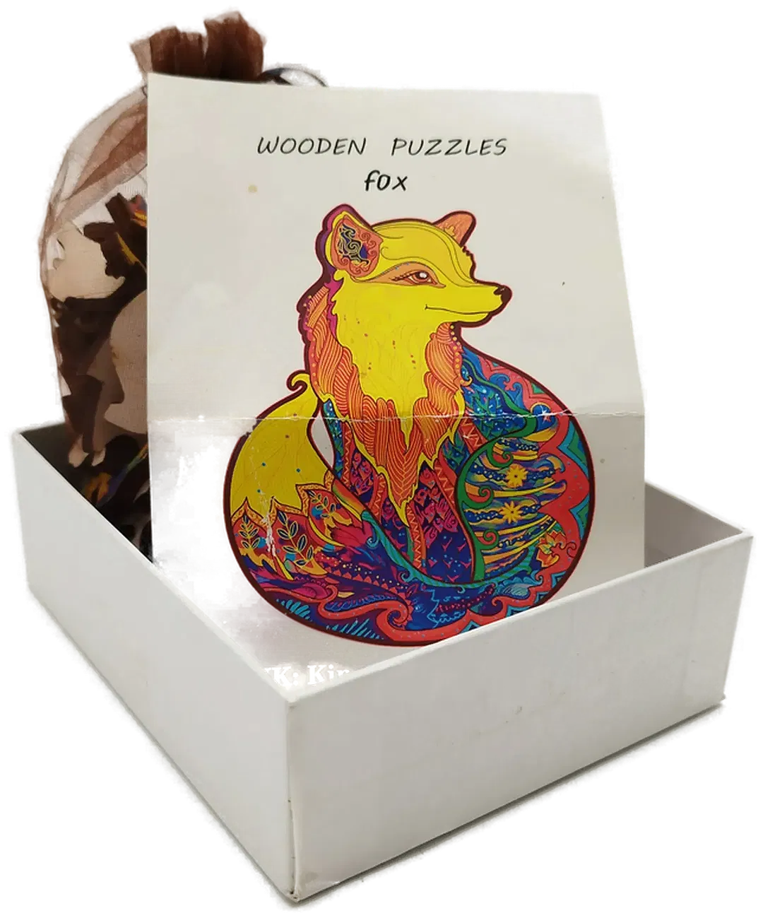 Holzpuzzle Fuchs | Farbenfroh - Bild 1