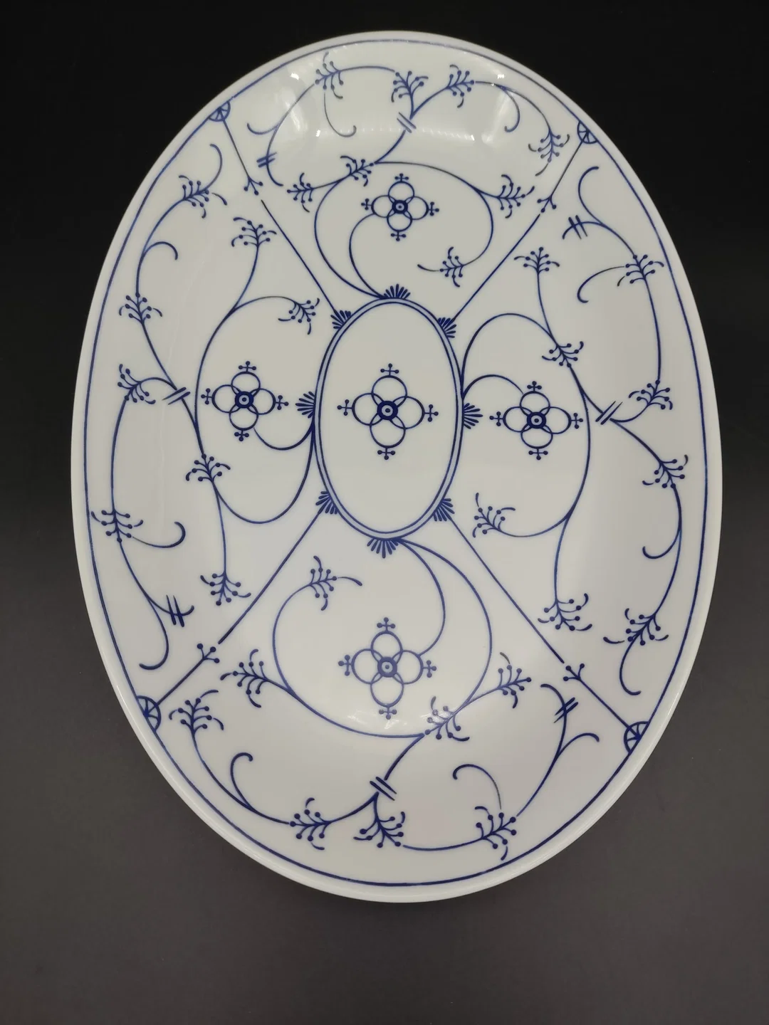 9 teiliges Service / Form Marienbad Ingres Weiss / Indisch Blau / Strohblume  – Bild 13