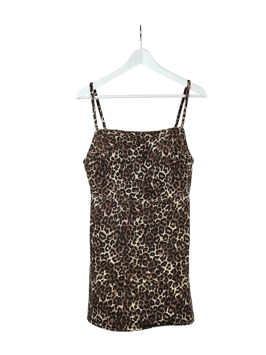 ZARA Damen Minikleid, braun Animal Print - Gr. M / 38 – Bild 1