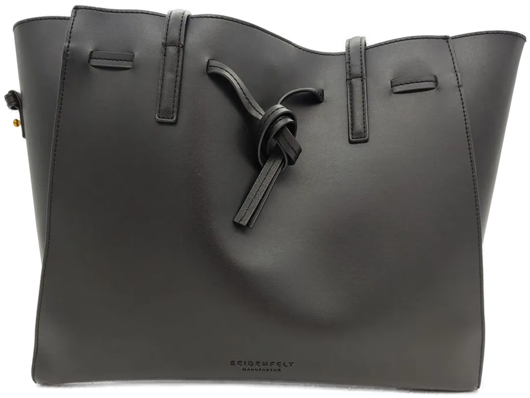 Seidenfelt Manufaktur Umhängetasche Lederimitat schwarz - Bild 1