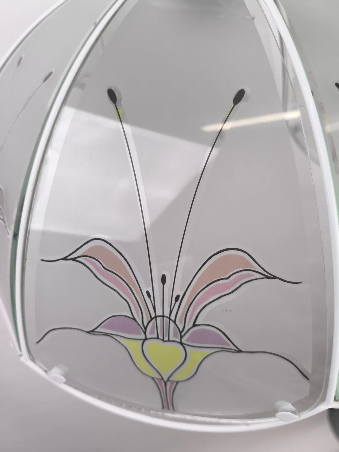 helle Deckenleuchte mit Glas, romantisch – Bild 2