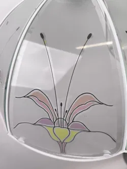 helle Deckenleuchte mit Glas, romantisch - Bild 2