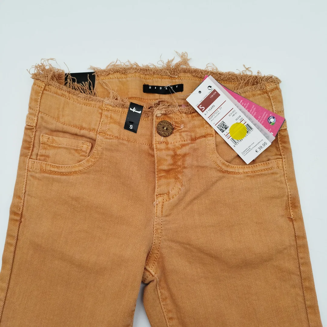 Orange Sisley Kinderhosen - Gr. 120cm / 98% Baumwolle – Bild 4