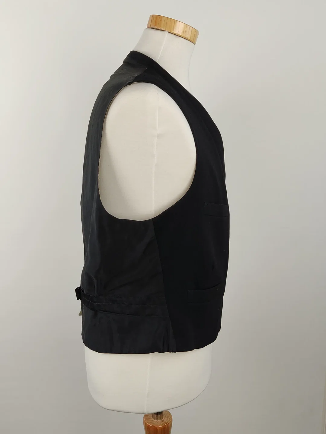 Herren Gilet / Weste schwarz - S / 46 – Bild 2