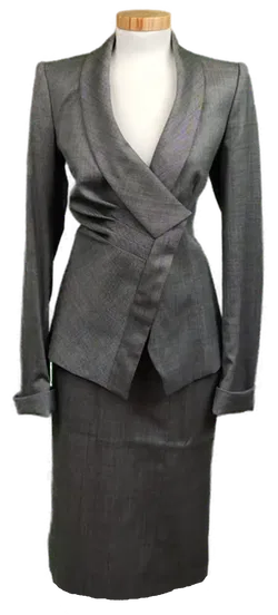 Armani Collezioni Damen Kostüm grau Gr. XXL - Bild 1