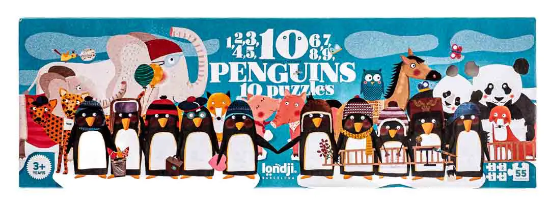 Londji 10 Pinguine Puzzle 55 Teile – Bild 3