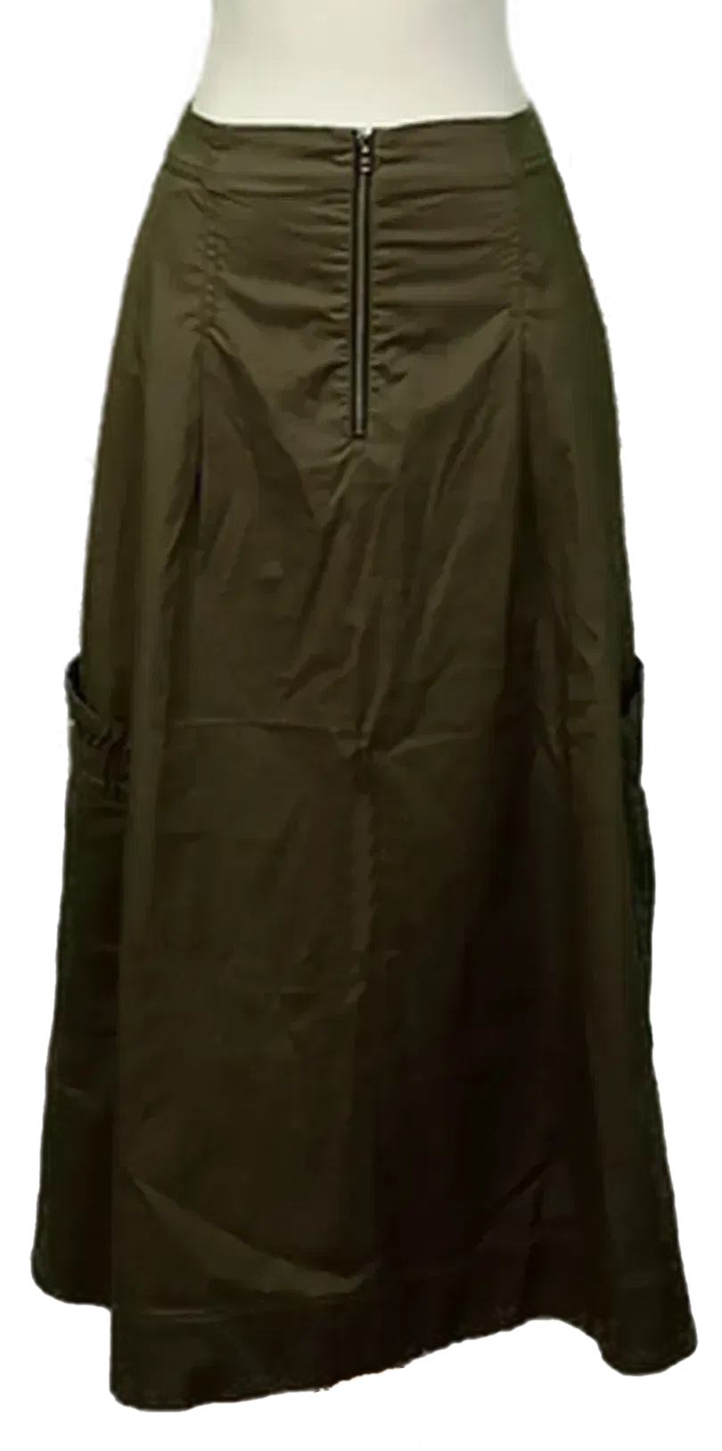 Marc Cain Damen Midirock dunkelgrün Gr. L - Bild 1