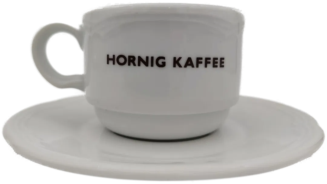 Lilien Porzellan Caroline weiß (Hornig Kaffee), Tasse mit Untertasse - Bild 1