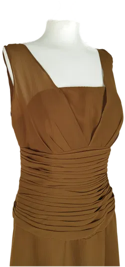 Elegantes Kleid - wattiertes Bustier integriert, schmeichelnde Raffung - Bild 2