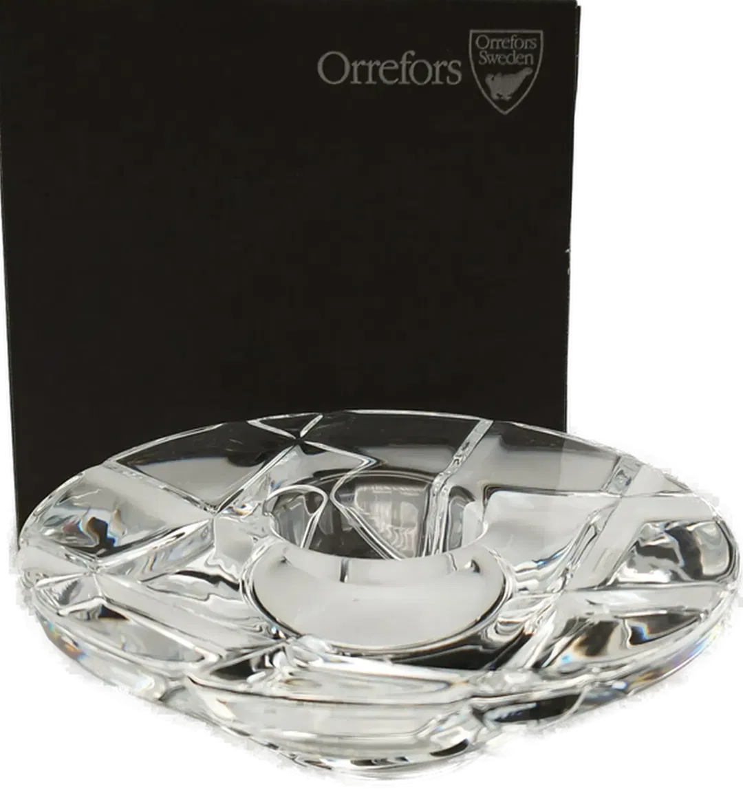 Glasteelichthalter, Orrefors Kosta Boda Glasmanufaktur Schweden  - Bild 4