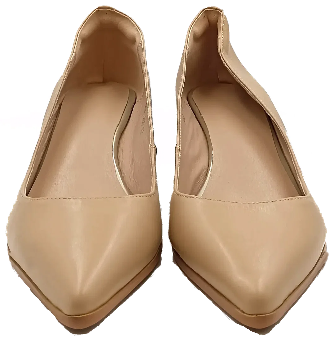 Glattlederwedges creme Gr. 40,5 – Bild 2