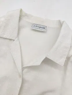 Vintage J. Leopold Damen Bluse, weiß - Gr. XL  - Bild 4