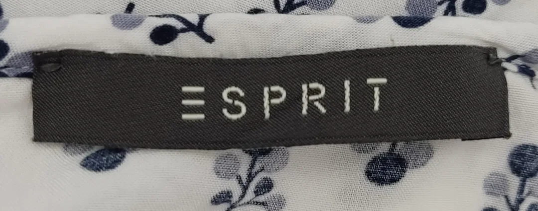 Esprit Damen Oberteil Langarm schwarz-weiß gemustert - Gr. 36 – Bild 4