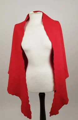 Geiger Schal mit welligem Rand - 100% Reine Schurwolle - Bild 3