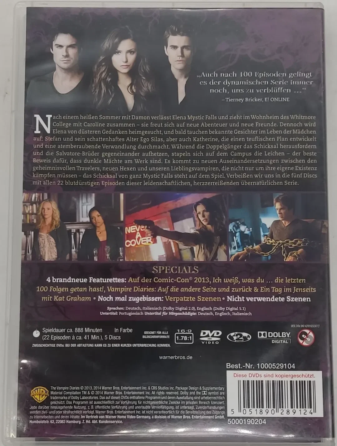 5 DVD's "The Vampire Diaries" Die Komplette fünfte Staffel – Bild 3