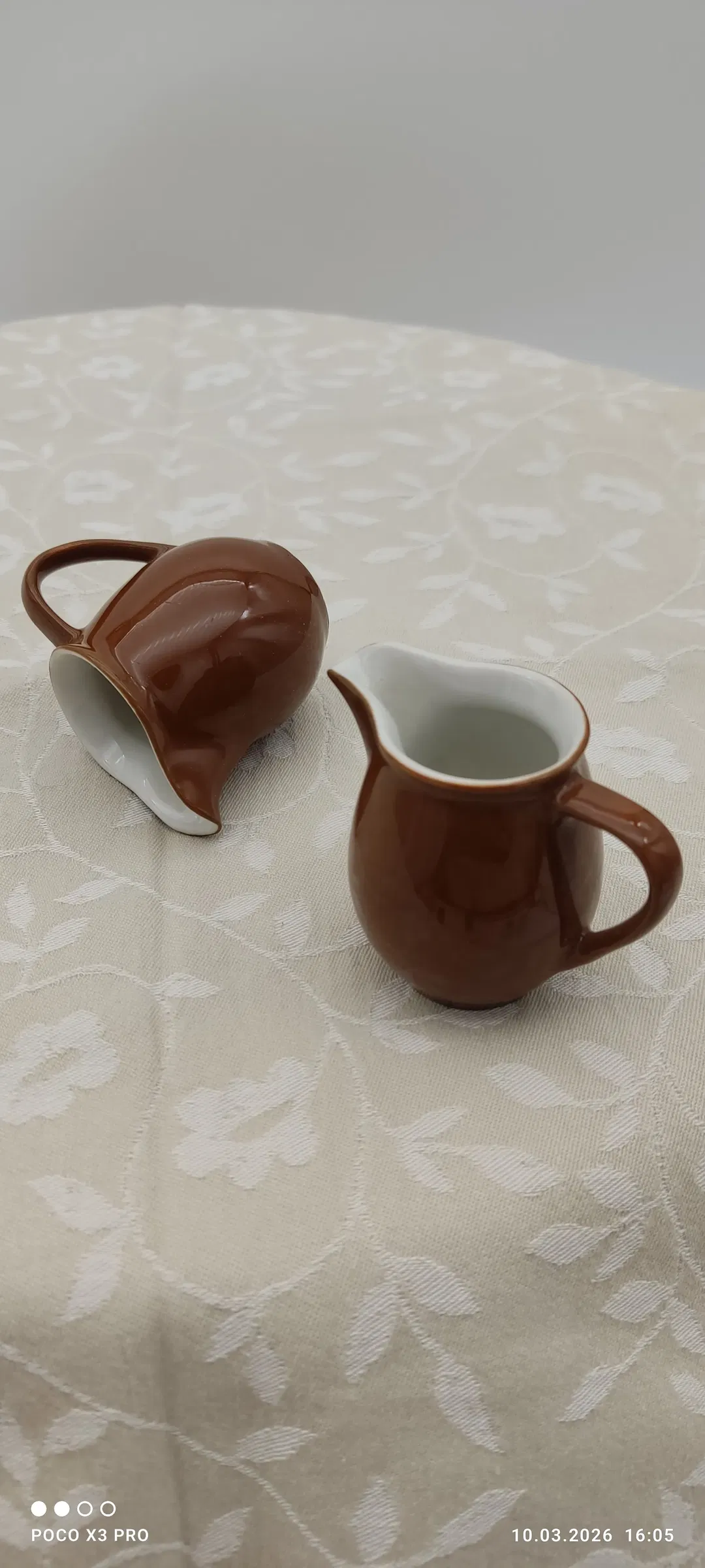 Sahnekännchen Lilien Porzellan Braun | Vintage-Schatz - Bild 4