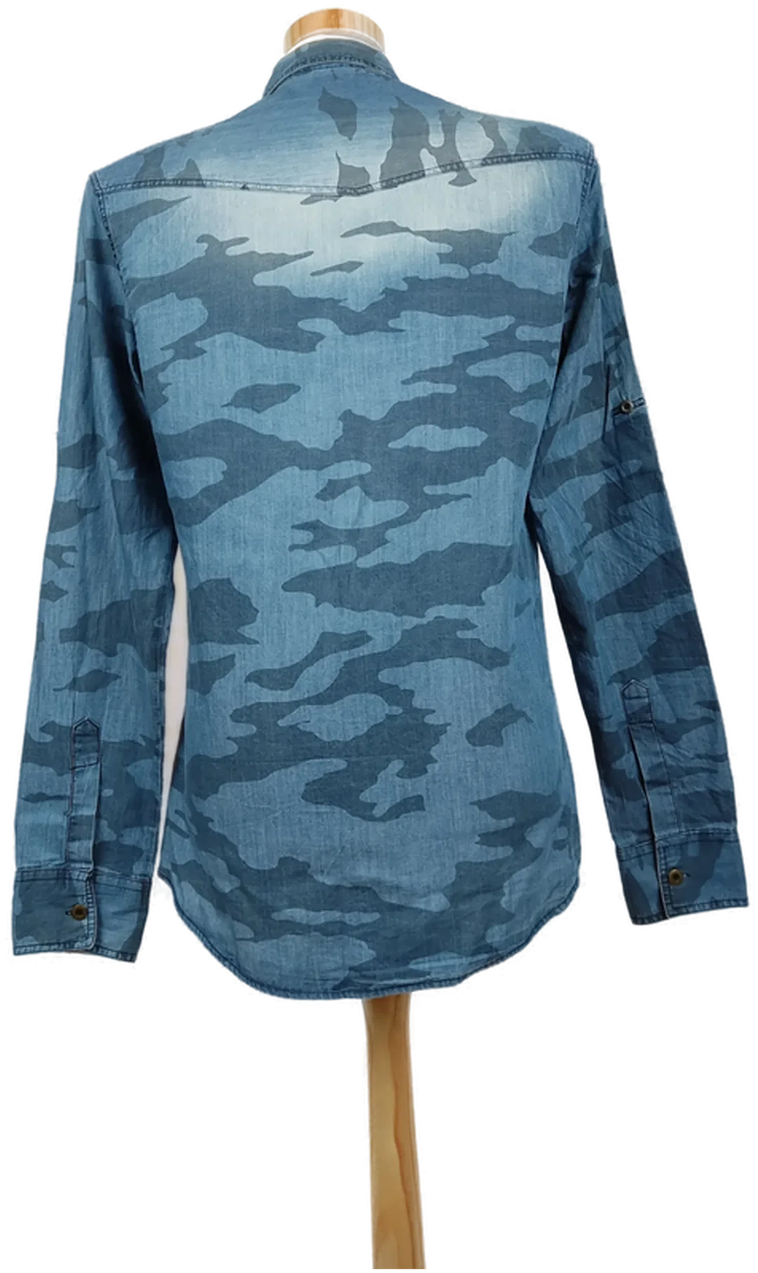 Open Jeans Herren Hemd blau Gr.S – Bild 3