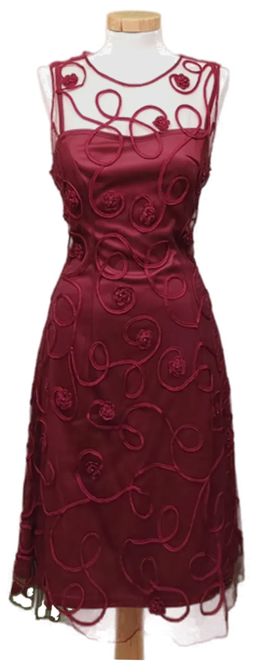 Niente Damen Maxikleid rot Gr. 38 - Bild 4