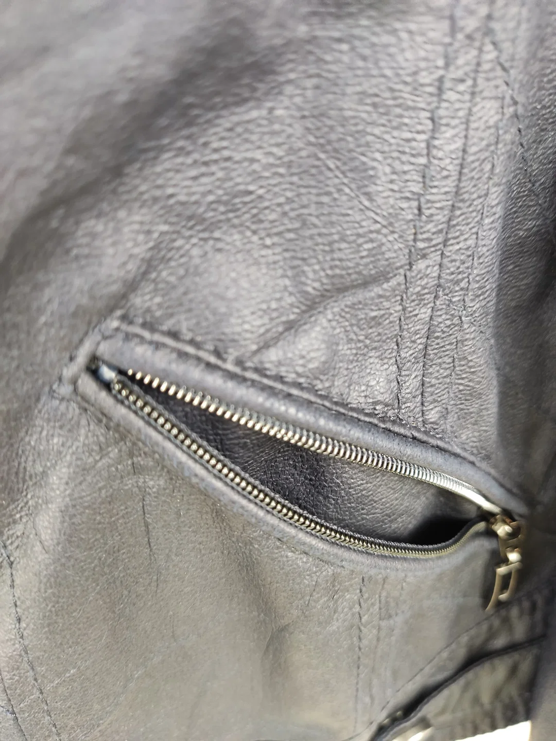 Jacke "Bonita", langarm mit Kragen, dunkelblau mit Taschen, Größe 42 – Bild 3