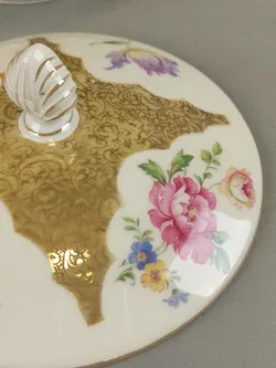 Meissen Porzellandose mit Deckel / Alka-Kunst Bavaria - Bild 5
