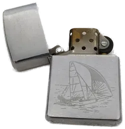Zippo Feuerzeug Segelboot Gravur Chrom – Original Zippo 2007 USA - Bild 1