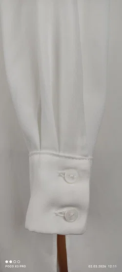 Hemdblusenkleid Mango Weiß XS | Leicht & Elegant - Bild 5