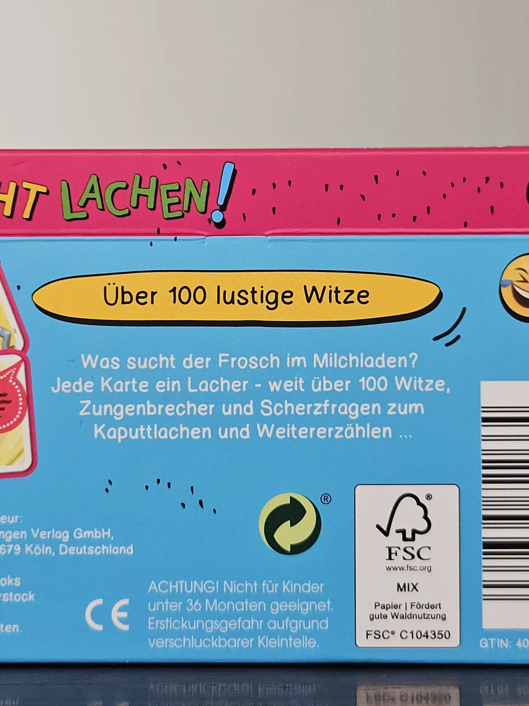 Nicht Lachen. Lustige Witze. - Gesellschaftsspiele - Helmut  Lingen Verlag – Bild 5