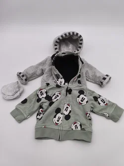 3er Set Baby, 2 Jacken, 1 Handschuhe, Gr. 56