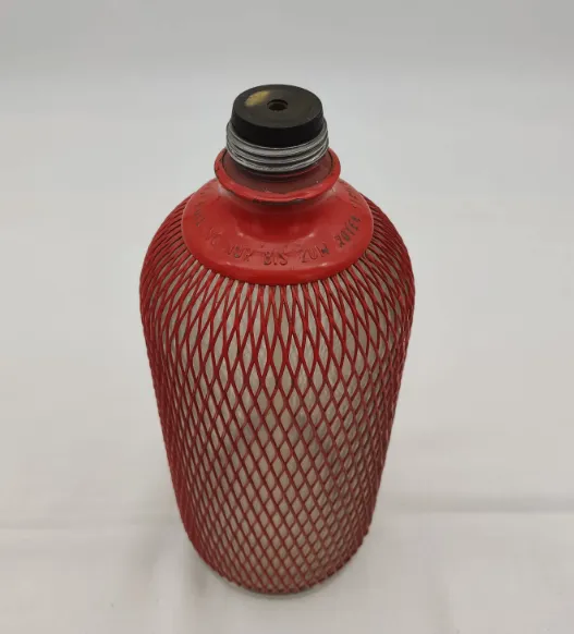 Vintage Soda Flasche Drahtnetzmantel – Bild 2