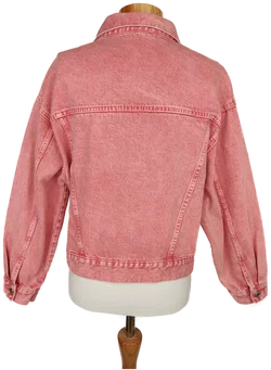 MNG Damen Jeansjacke zinnoberrot - S/36 - Bild 2