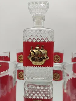 Whiskey Set (Karaffe & 4 Gläsern) aus Italien | Maritimer Charme – Vorschau 2