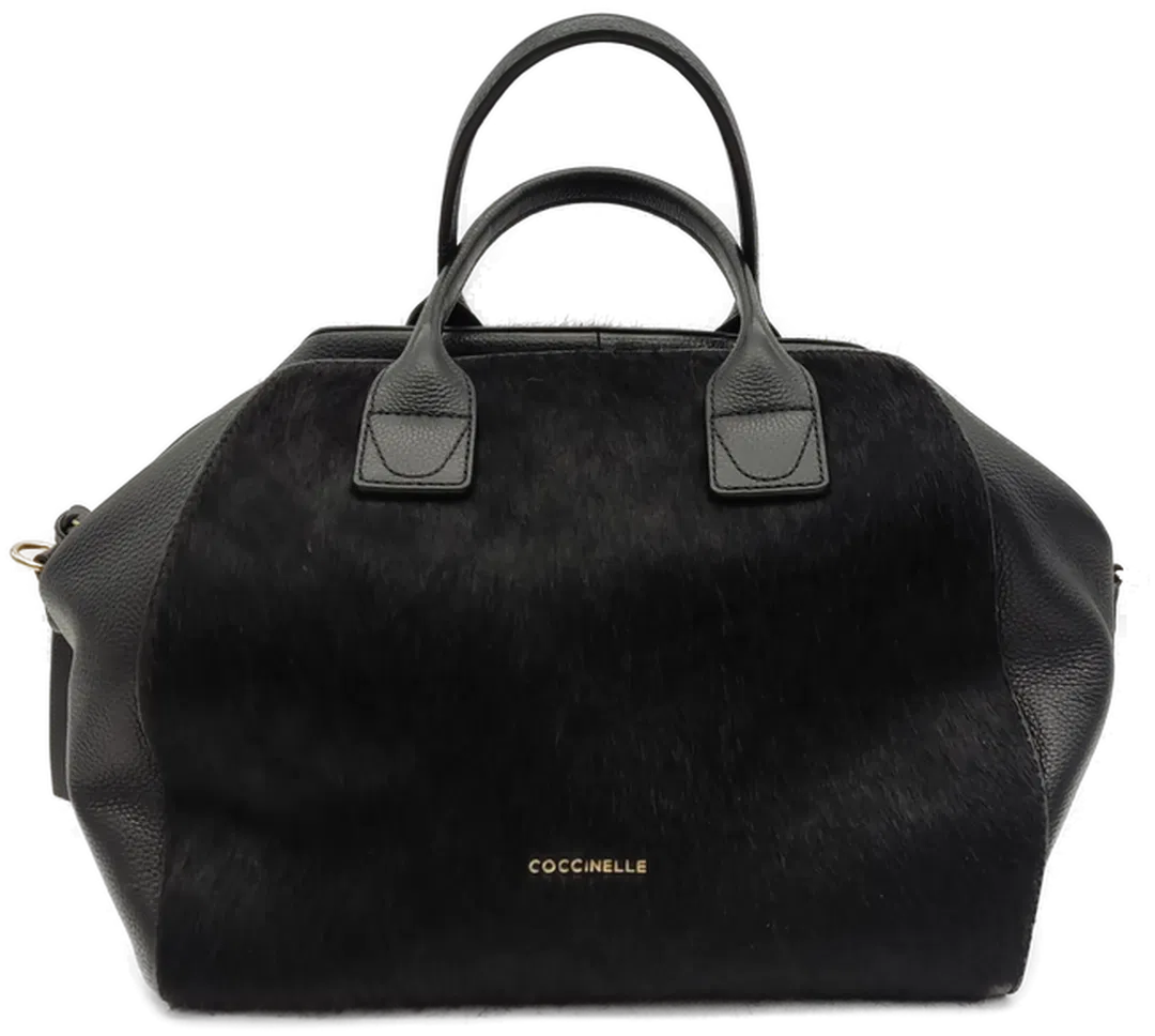 Coccinelle Damen Handtasche Fell schwarz - Bild 1