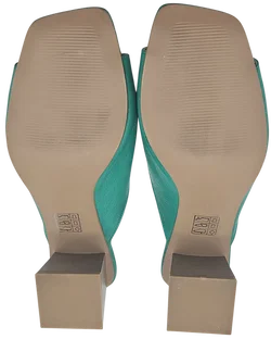 BETIECE Happy Feet Damen Leder Sandalen, grün - Gr. 39 - Bild 4