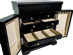 Eleganter Schmuckschrank in Schwarz – Stilvolle Ordnung für Ihre Schätze - Bild 4