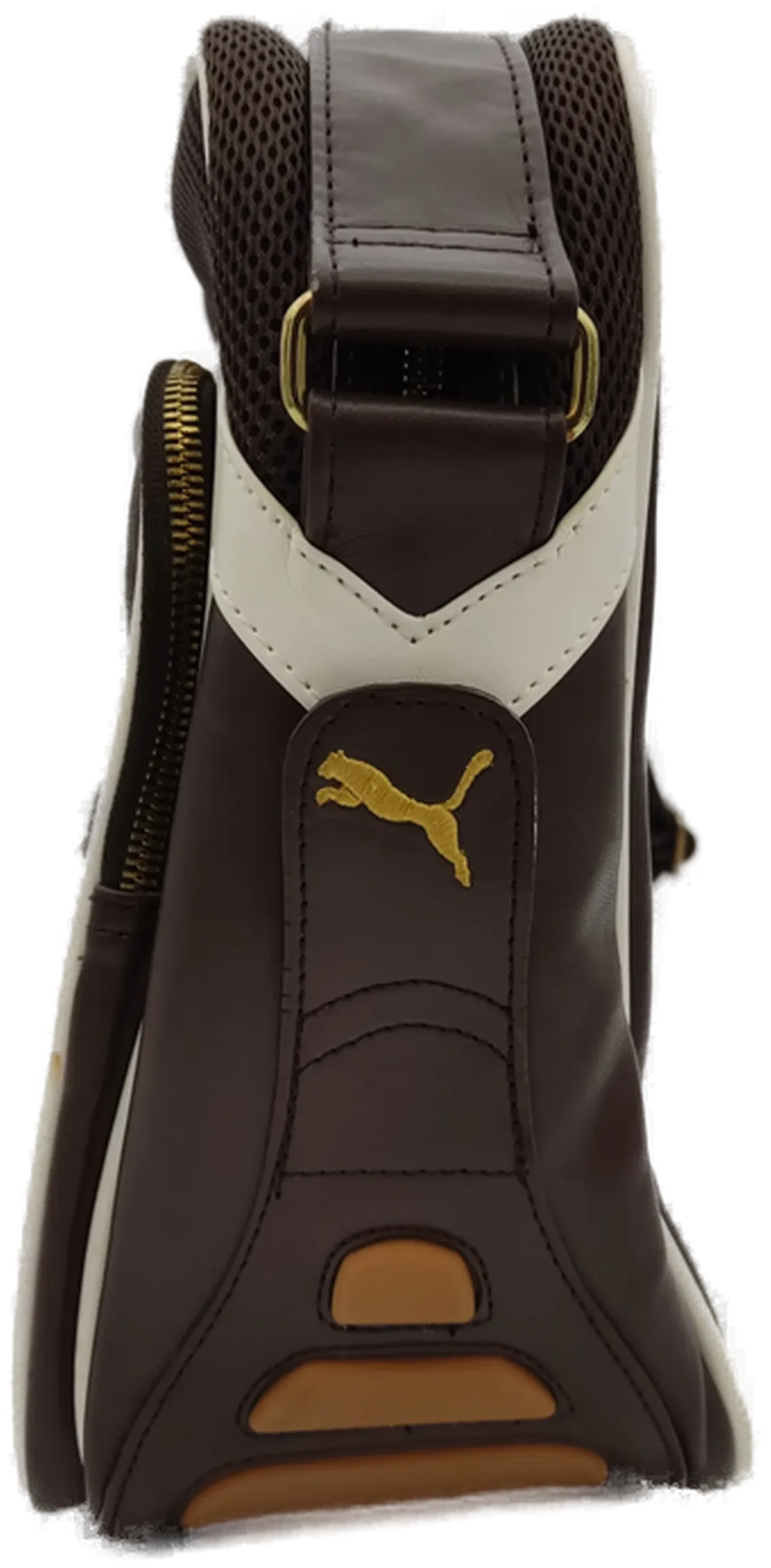 Puma Herren Tasche braun/weiß Vintage – Bild 4