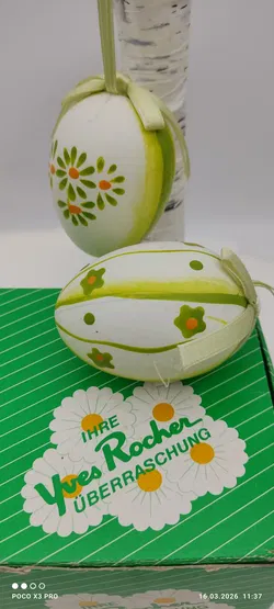 Ostereier 6er-Set Zum Aufhängen Yves Rocher | Ohne Baum - Bild 1