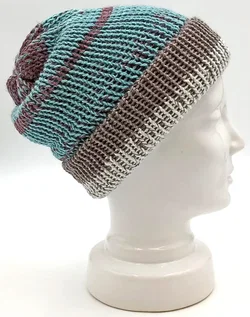 Handgestrickte Wendemütze – Vorschau 1