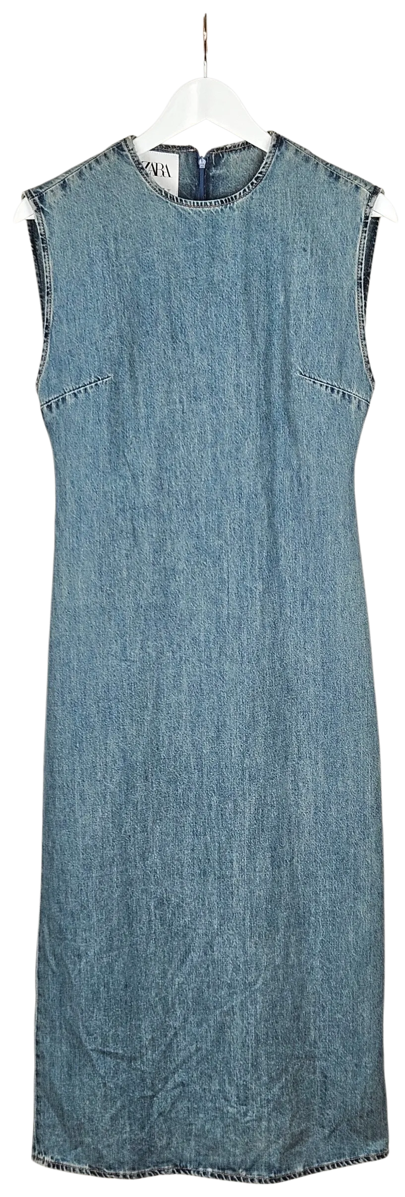 ZARA Damen Jeanskleid, blau - Gr. S - Bild 4