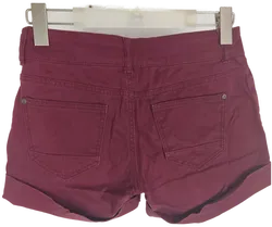 Fishbone Stretch-Shorts in Weinrot, Größe XS - Sommer-Style! - Bild 2