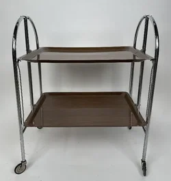 Vintage Klappbare Dinett-Servierwagen - 1970er Jahre - Bild 2