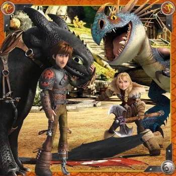 Ravensburger Puzzle Dragons – 3×49 Teile – DreamWorks – Kinderpuzzle ab 5+ – Bild 2