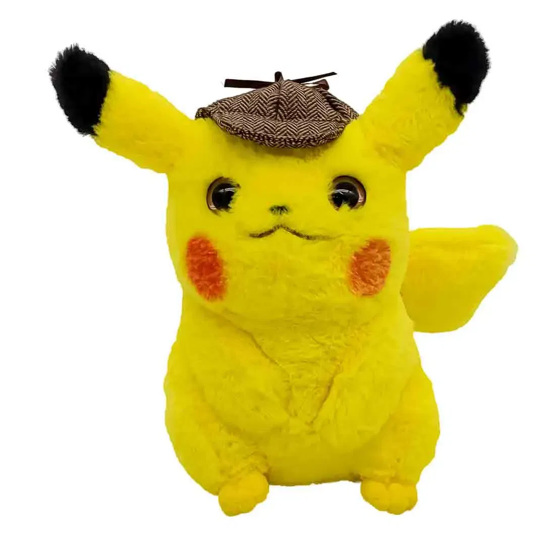 Pokemon Kuscheltier Pikachu Detektiv + 15 Pokemonkarten! - Bild 1