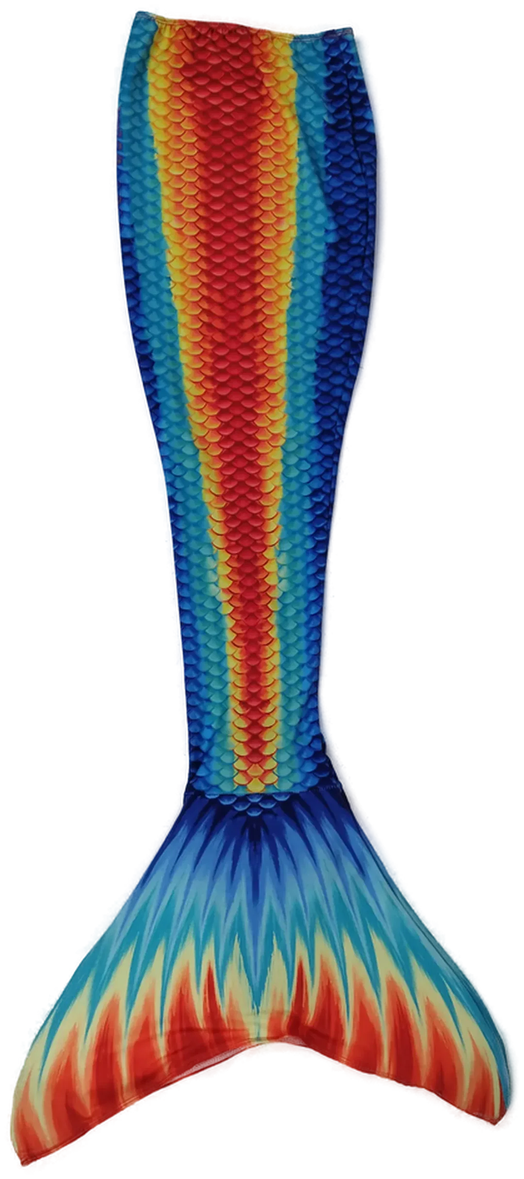 Bunte Meerjungfrau-Flosse zum Schwimmen - Hüfte 58cm/ dehnbar - Bild 2